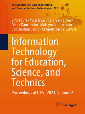 cover image of Information Technology for Education, Science, and Technics